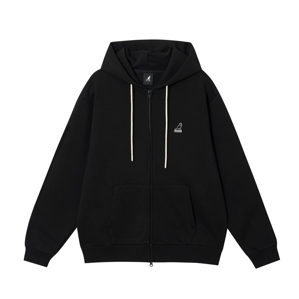 캉골(KANGOL) 에센셜 집업 후디 5145 블랙