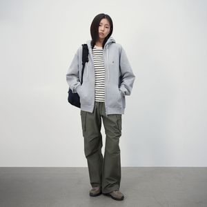 에센셜 집업 후디 5145 멜란지그레이