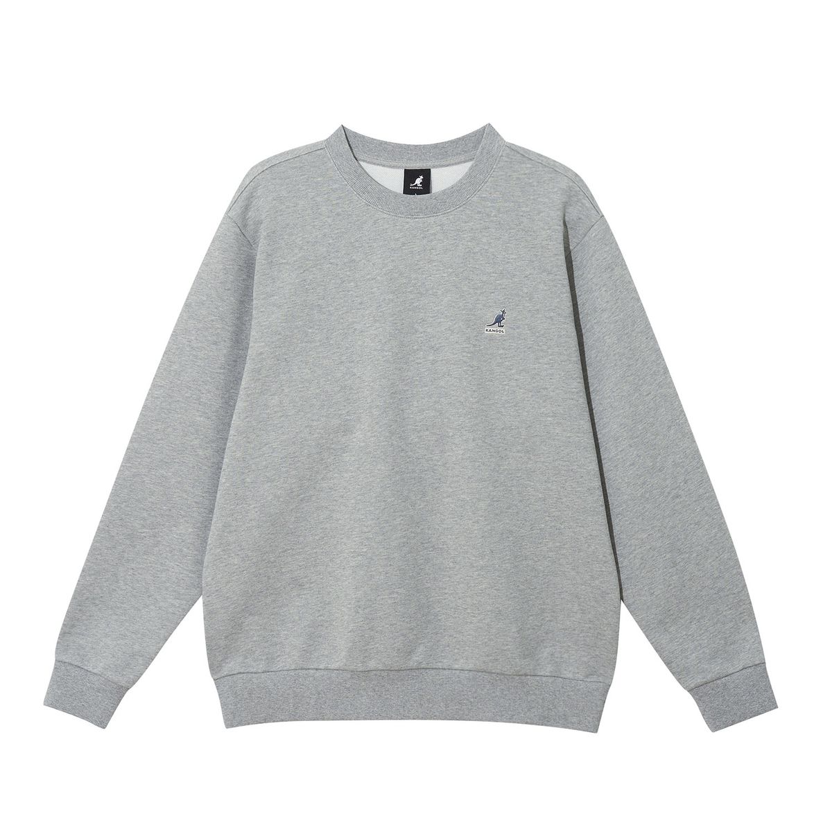 캉골(KANGOL) 자수 스웨트셔츠 1803 멜란지그레이