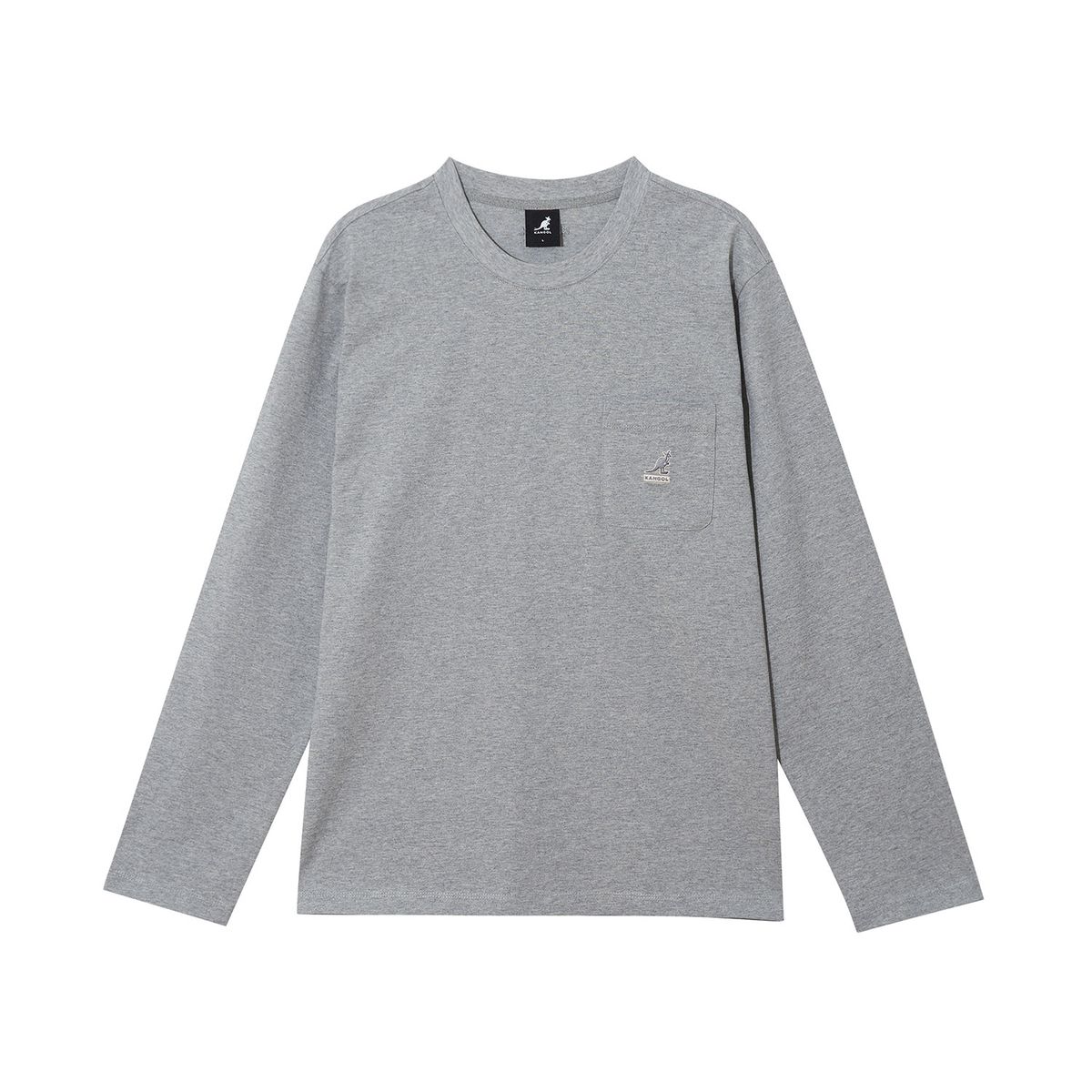 캉골(KANGOL) 에센셜 롱슬리브 3544 멜란지그레이