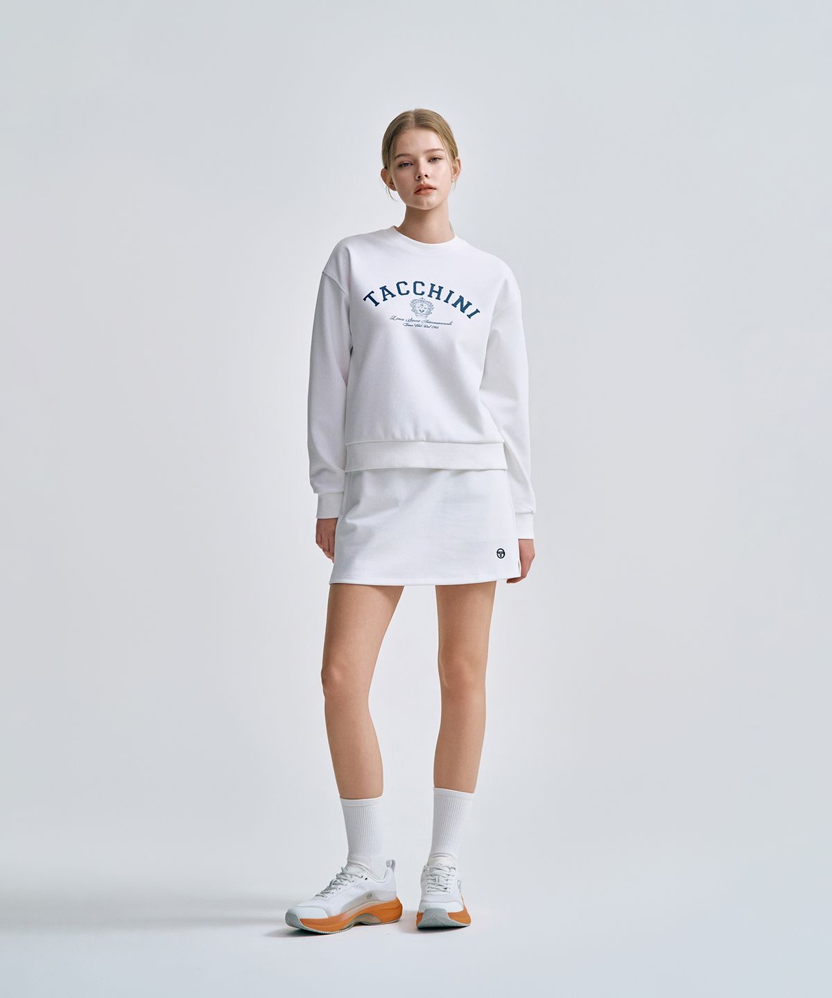 세르지오 타키니(SERGIO TACCHINI) W 쿠쉬라이트 스커트 (White)