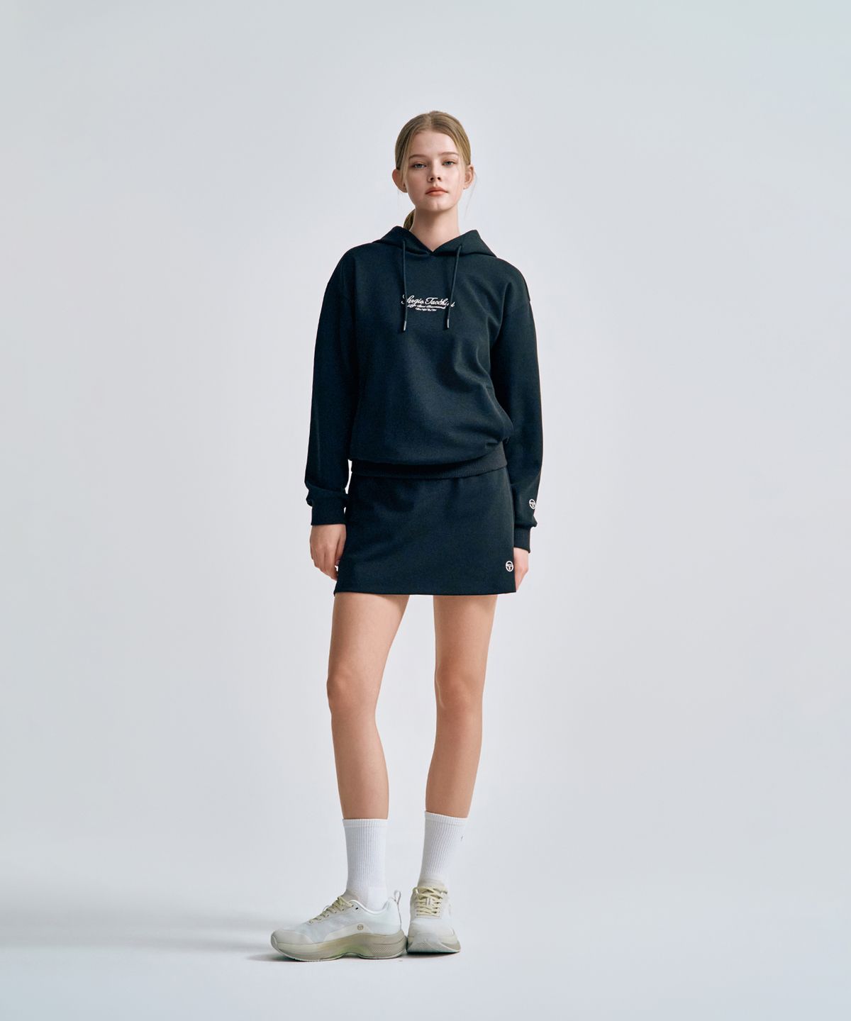 세르지오 타키니(SERGIO TACCHINI) W 쿠쉬라이트 스커트 (Black)