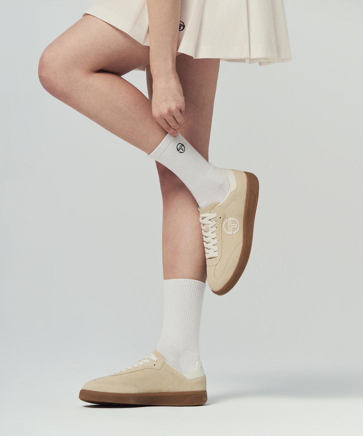 세르지오 타키니(SERGIO TACCHINI) U 에센셜 크루 삭스 (White)