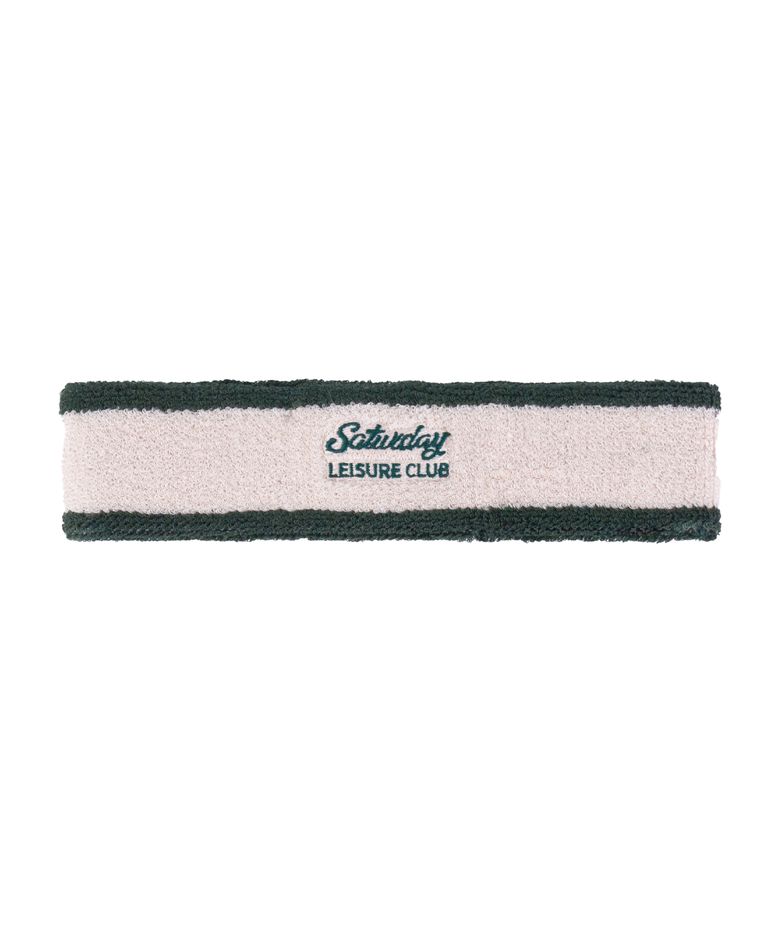 Leisure Headband - Ivory &British Racing Green