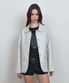 C ROSE-STITCH LEATHER JACKET_GREY