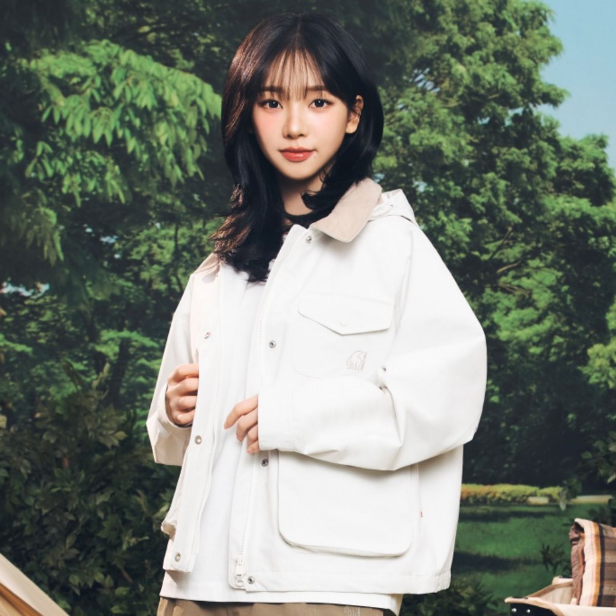 노르디스크(NORDISK) 고어 윈드스토퍼 후디 헌팅자켓 - W_Off White