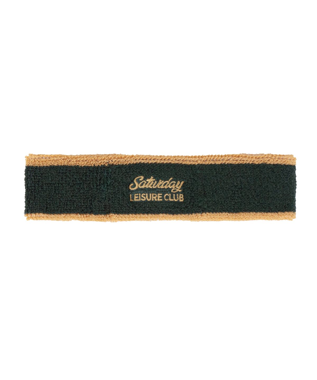 세러데이 레저 클럽(SATURDAY LEISURE CLUB) Leisure Headband -British Racing Green & Mustard