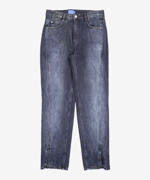 Folding Hem Straight Jeans DCPT018BlueBlack 30