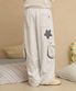 카고 아플리케 스웨트팬츠 멜란지화이트