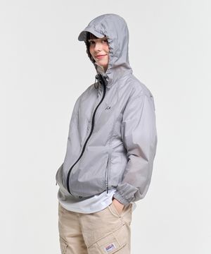 AECA PACKABLE WINDBREAKER-GREY