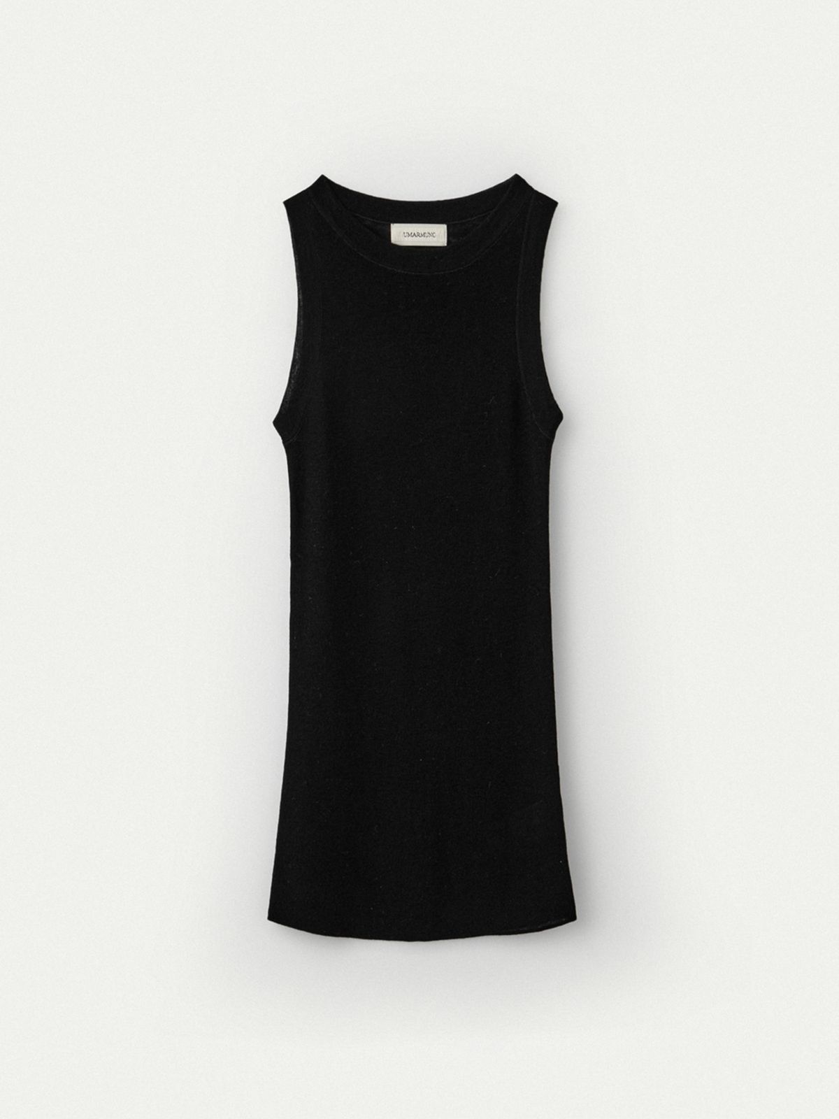 우마뭉(UMARMUNG) Weightless Wool Sleeveless Top_Black