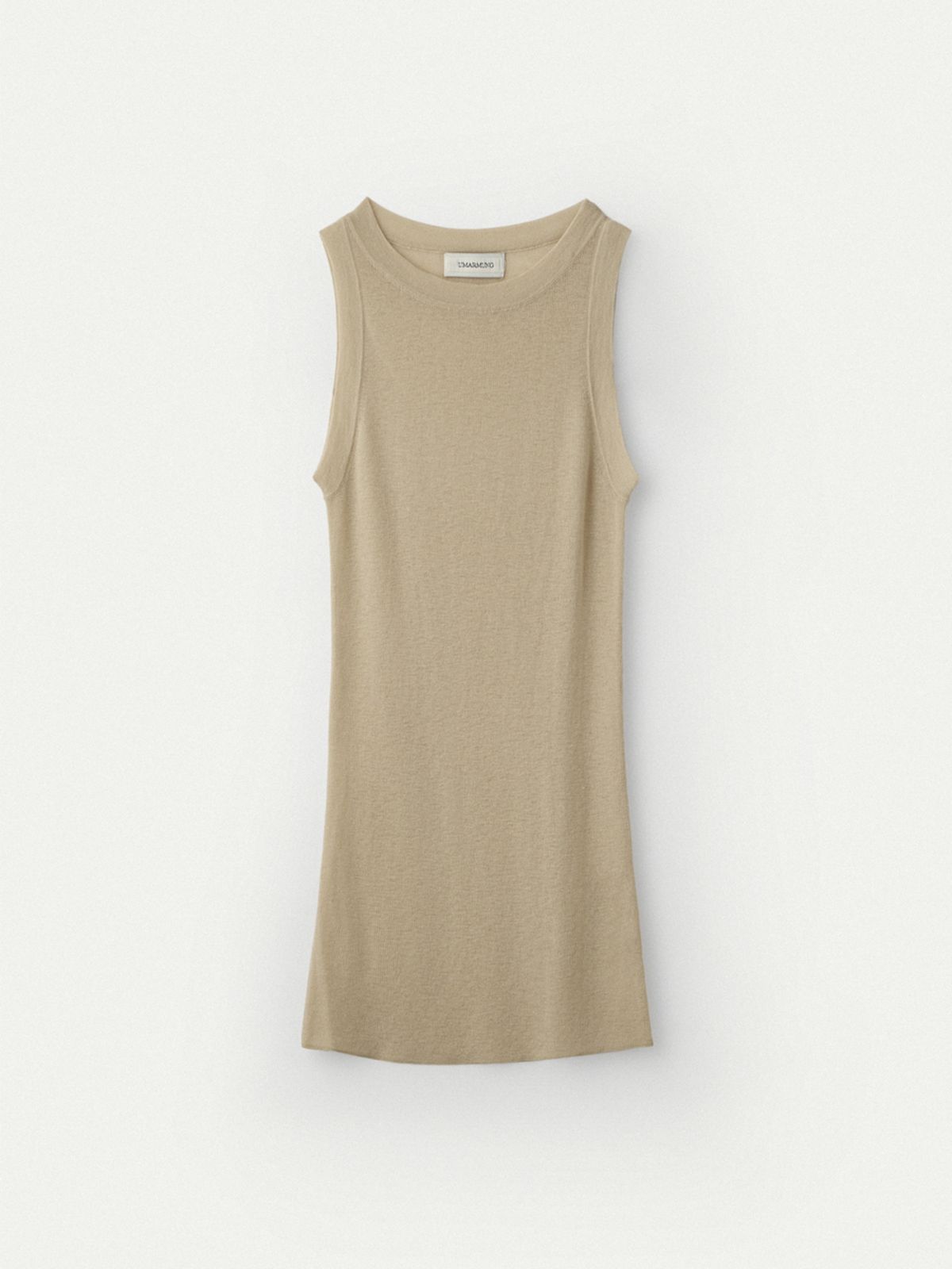 우마뭉(UMARMUNG) Weightless Wool Sleeveless Top_Champagne