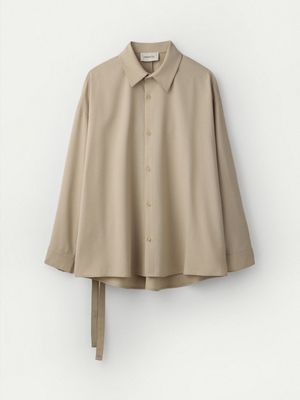 Tropical Wool Shirts Jacket_Beige