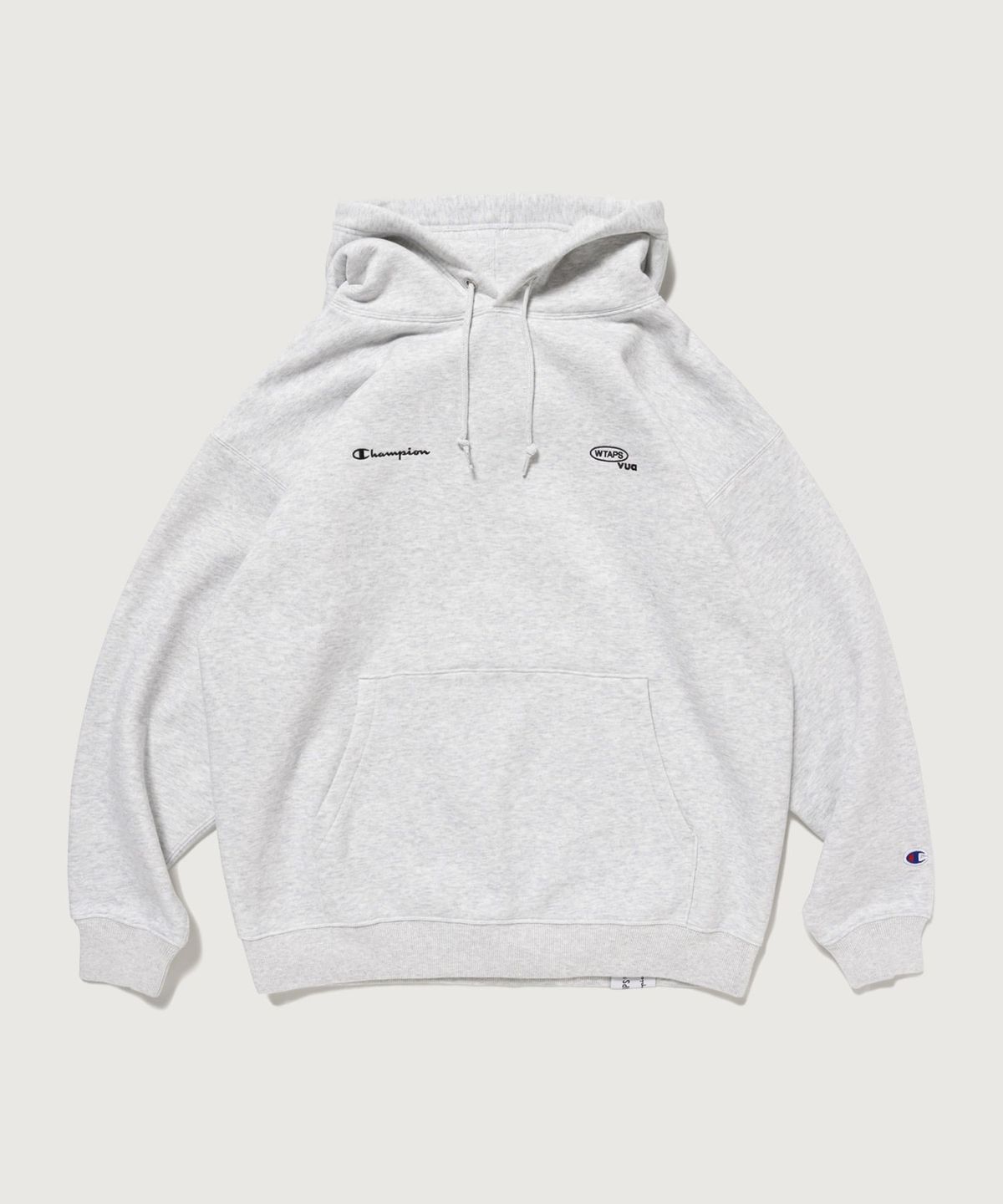 챔피온(CHAMPION) 챔피온 X 더블탭스 테리 플리스 크루넥 후드 티셔츠 Heather Gray