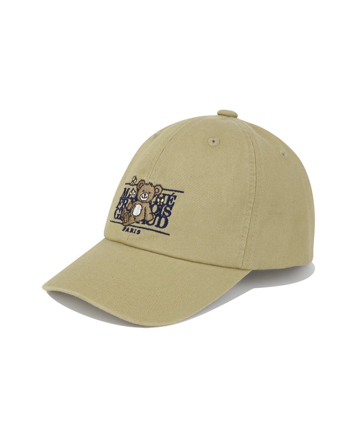 마리떼 키즈(MARITHÉ KIDS) KIDS FLOWER BEAR CLASSIC LOGO BALL CAP beige