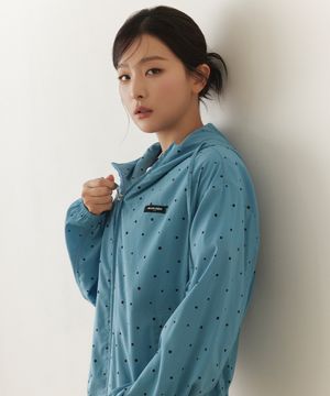 [슬기 PICK] 도트 후드 윈드브레이커(MAGAJP02MBL)