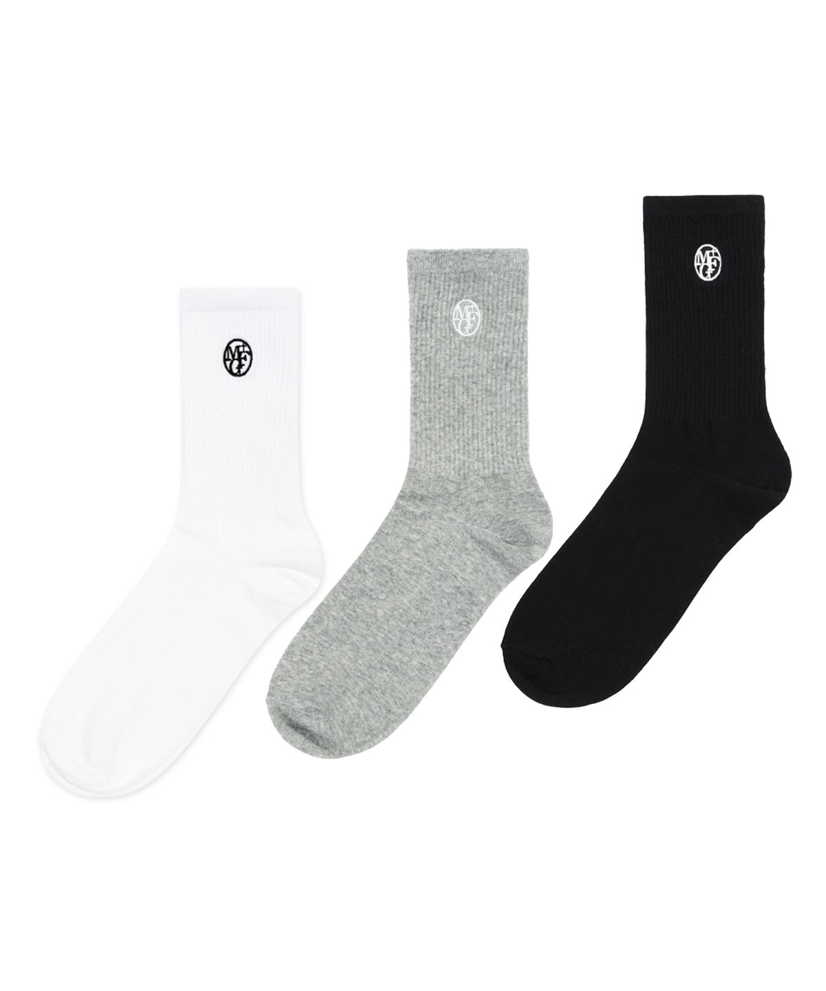 마리떼 프랑소와 저버(MARITHÉ + FRANҪOIS GIRBAUD) CIRCLE LOGO SOCKS 3PACK multi
