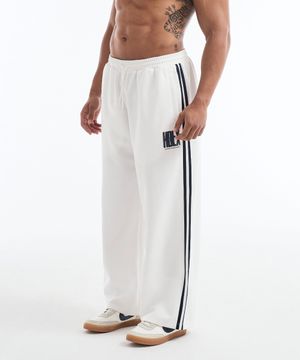 크랙 프린티드 트랙 팬츠 (White)