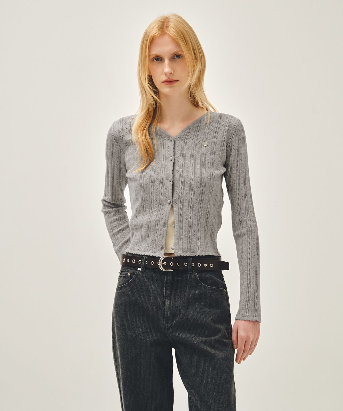 마리떼 프랑소와 저버(MARITHÉ + FRANҪOIS GIRBAUD) W EYELET BUCKLE BELT brown