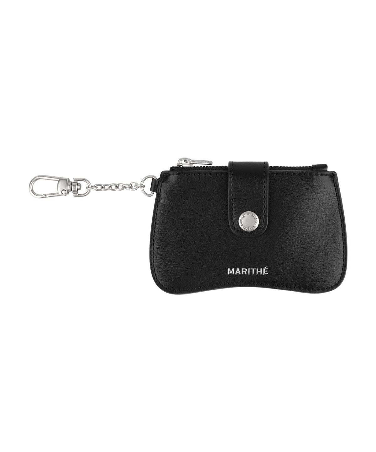 마리떼 프랑소와 저버(MARITHÉ + FRANҪOIS GIRBAUD) REGULAR LOGO PEANUT KEYRING WALLET black