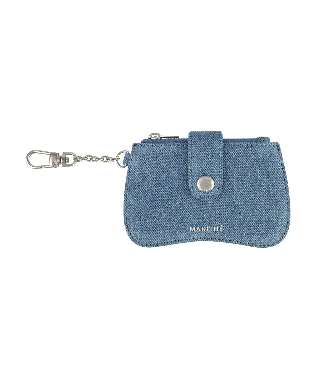 마리떼 프랑소와 저버(MARITHÉ + FRANҪOIS GIRBAUD) REGULAR LOGO PEANUT KEYRING WALLET blue