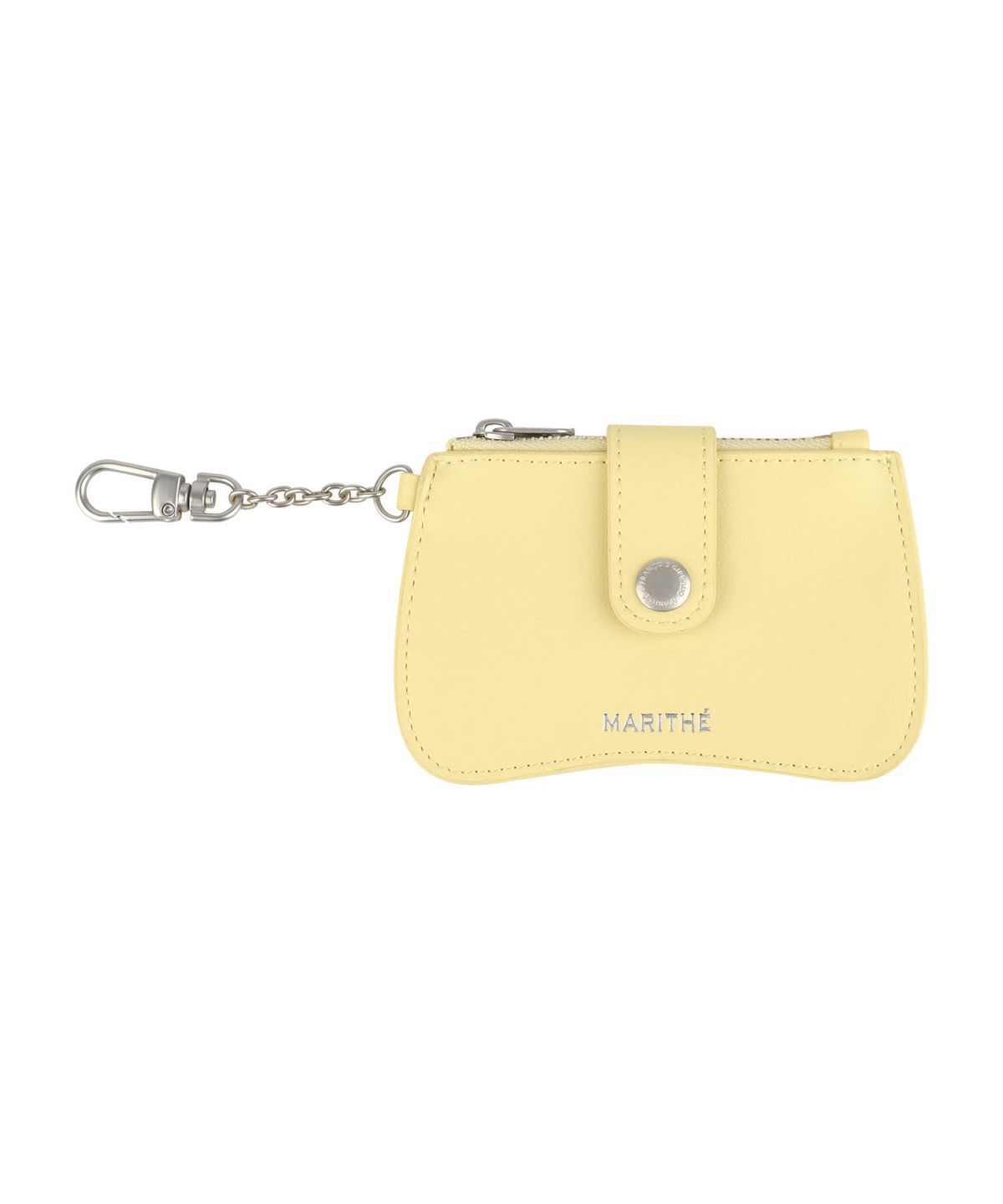 마리떼 프랑소와 저버(MARITHÉ + FRANҪOIS GIRBAUD) REGULAR LOGO PEANUT KEYRING WALLET light yellow