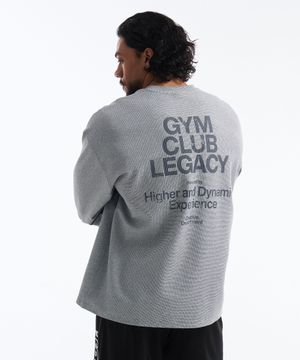 코어 와플 자이언트핏 롱 슬리브 (Melange Gray)