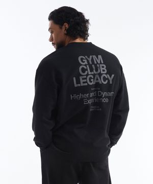 코어 와플 자이언트핏 롱 슬리브 (Black)