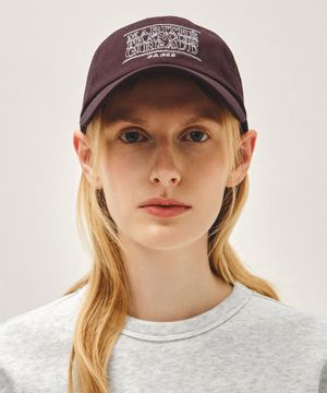 DOODLE CLASSIC LOGO COVERED CAP burgundy