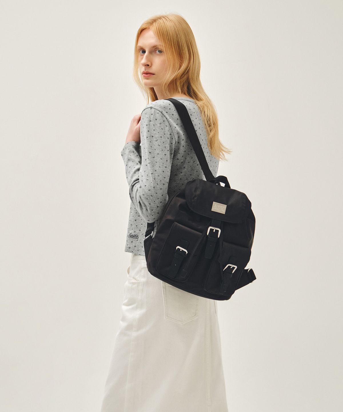 마리떼 프랑소와 저버(MARITHÉ + FRANҪOIS GIRBAUD) CLASSIC LOGO SMALL BACKPACK black