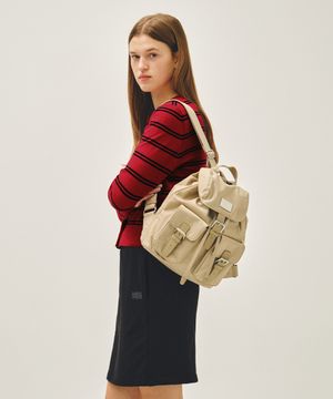 CLASSIC LOGO SMALL BACKPACK beige