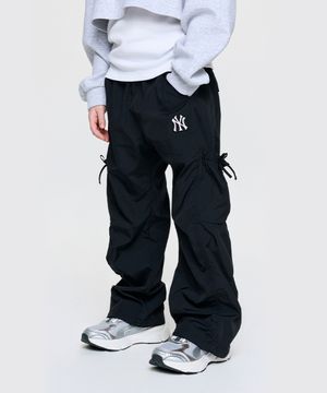 스트릿 걸즈 리본 카고 우븐팬츠 NY (Black)