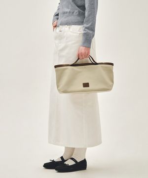 CLASSIC LOGO TOTE BAG light beige