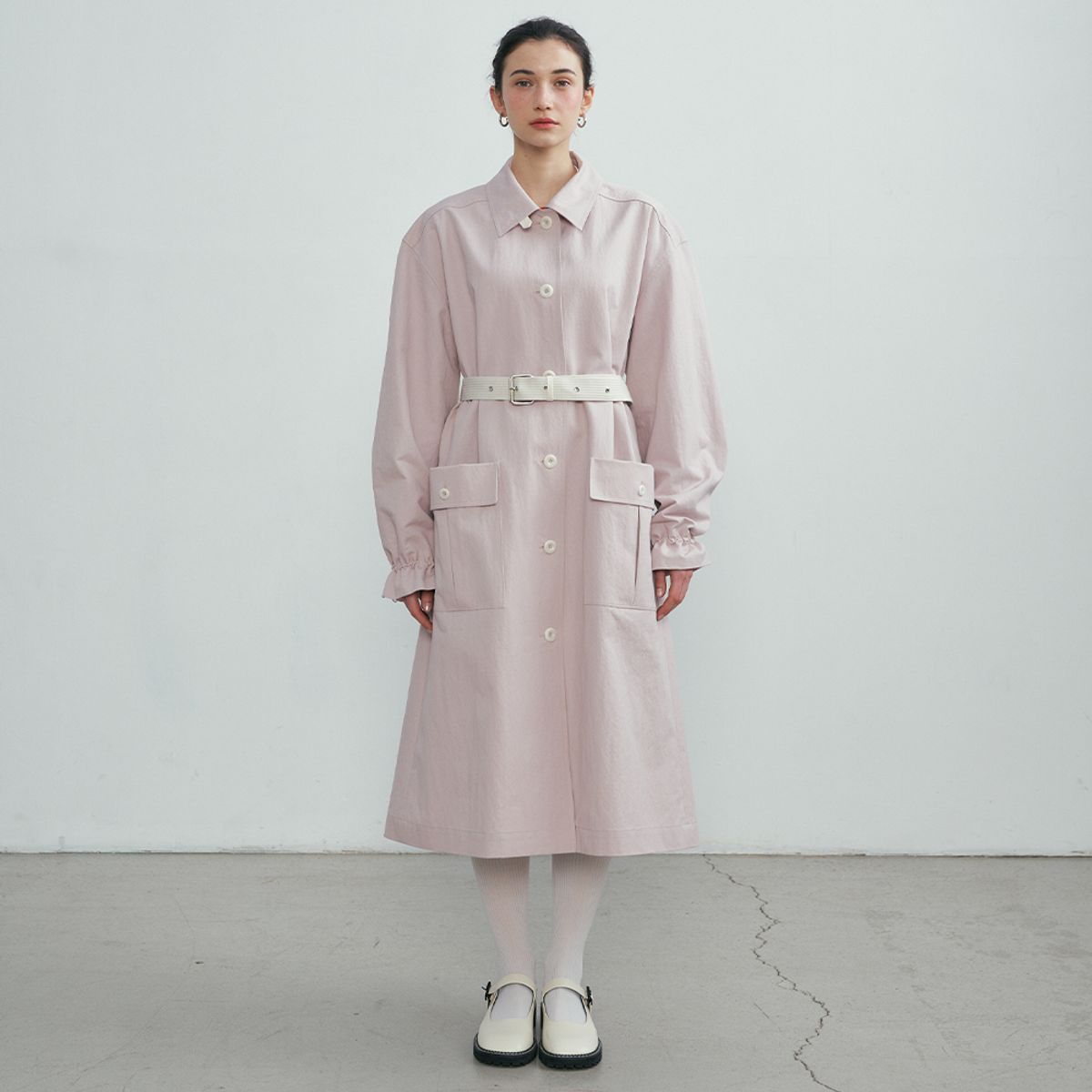 이울라이(IULAI) Bacon safari coat Rose pink