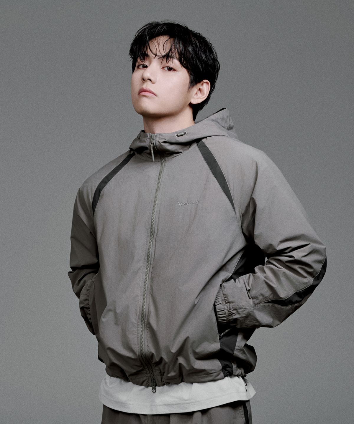 스노우피크 어패럴(SNOWPEAK APPAREL) 경량 타슬란 컬러블럭 후드 바람막이 (S26SULWB56) Khaki