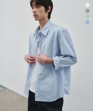 크리스피 크롭 셔츠 [4COLOR]