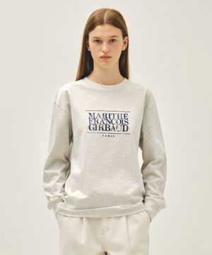 CRACK CLASSIC LOGO LONG SLEEVE TEE oatmeal