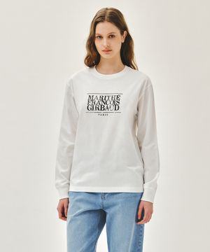 CRACK CLASSIC LOGO LONG SLEEVE TEE white