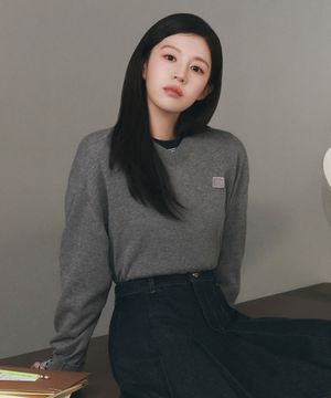 [고윤정 착장] V-NECK KNIT PULLOVER heather gray