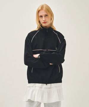 CLASSIC LOGO HIGH NECK WIND JACKET black
