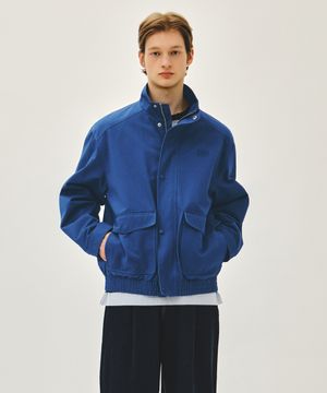 BASIC HARRINGTON JACKET blue