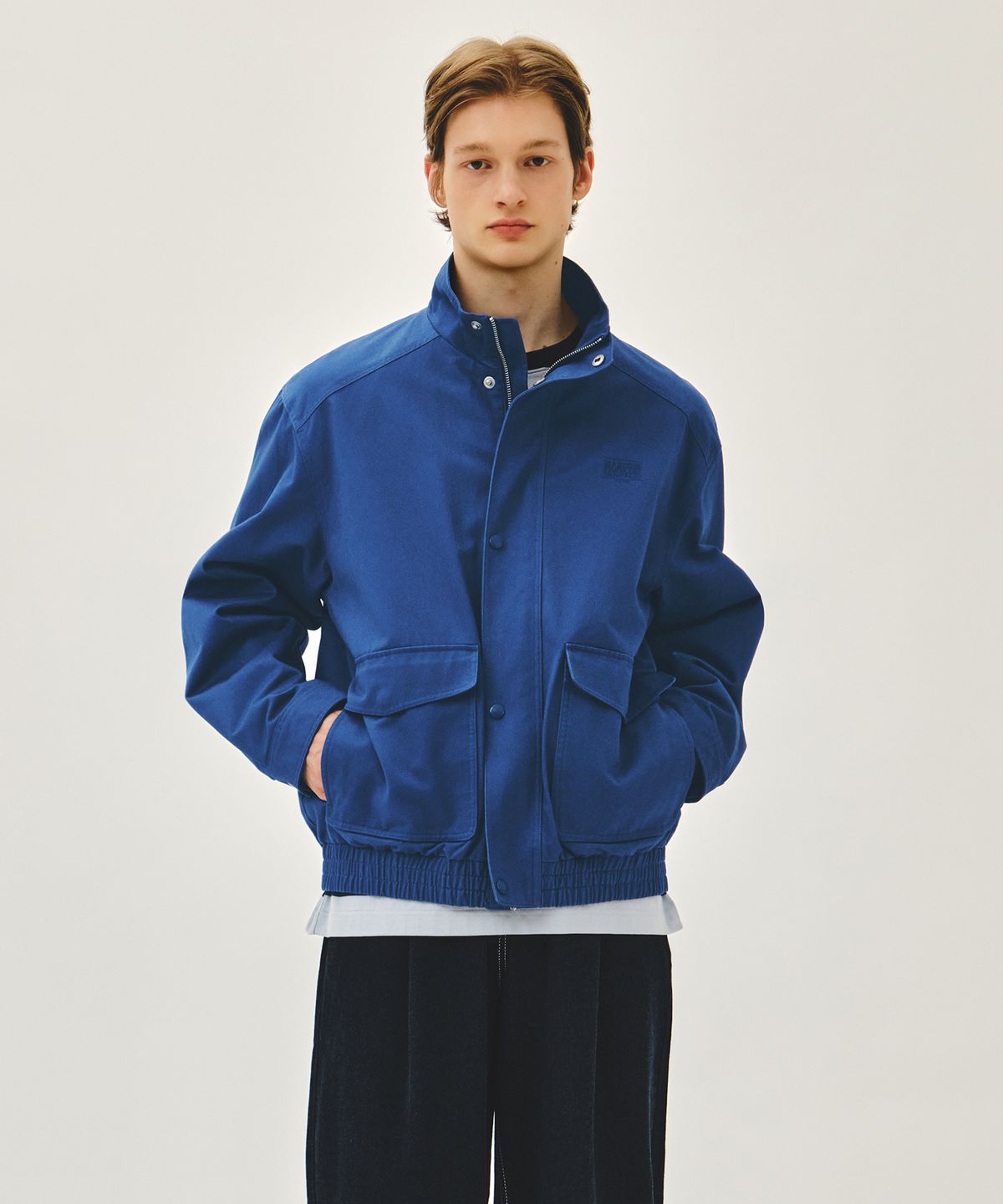 마리떼 프랑소와 저버(MARITHÉ + FRANҪOIS GIRBAUD) BASIC HARRINGTON JACKET blue