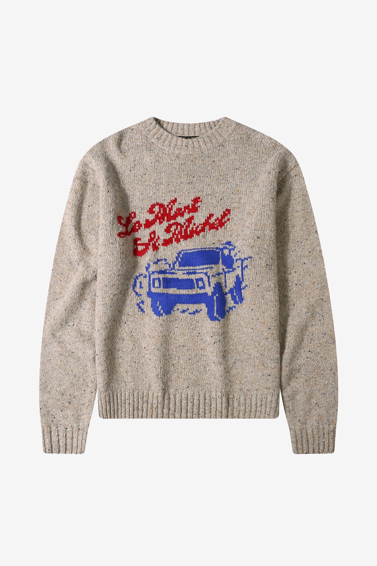 르몽생미셸(LE MONT ST MICHEL) Angora wool graphic pullover_Beige