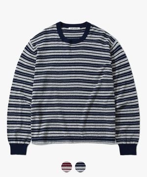 코튼 부클 ST 크롭 니트 - 2 COLOR