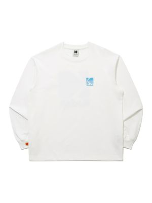 에센셜 빅로고 긴팔티셔츠 WHITE