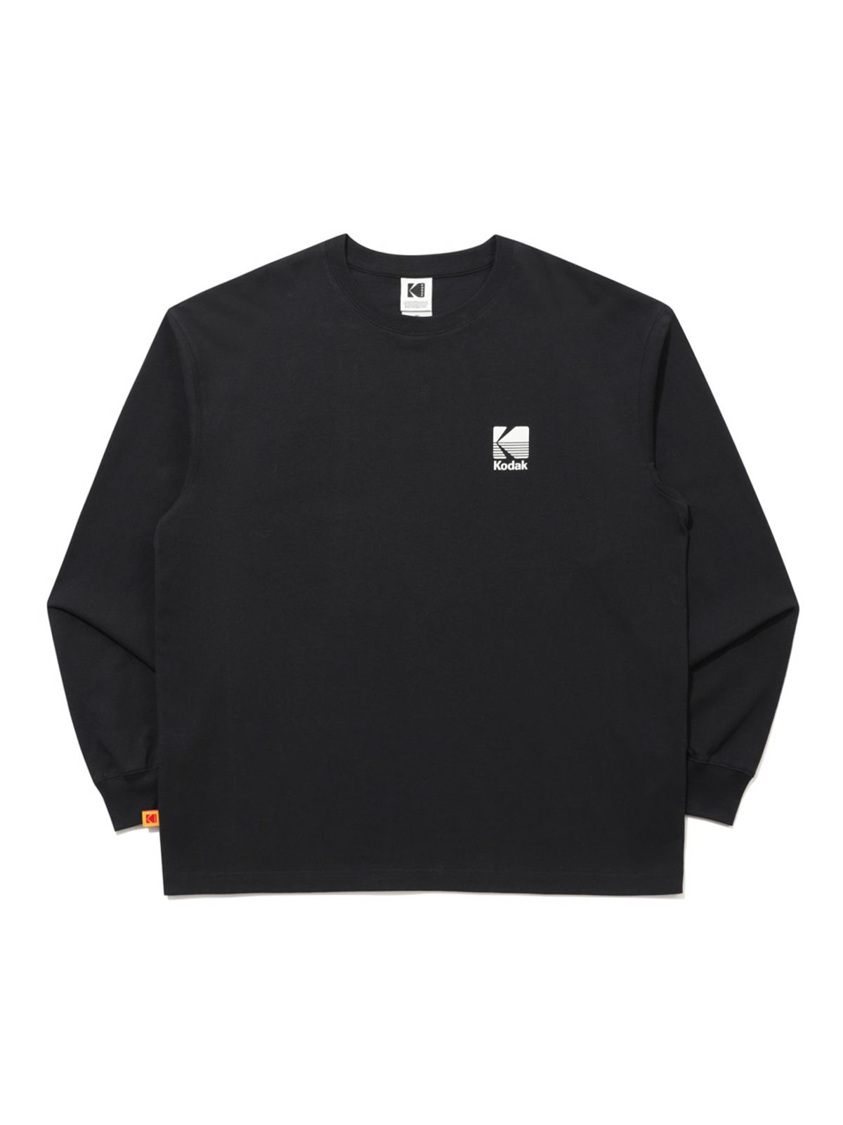 코닥(KODAK) 에센셜 빅로고 긴팔티셔츠 BLACK