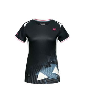 261TS016F 챠콜 여성용 배색 포인트 게임웨어