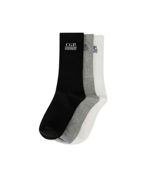 (3PACK) 스퀘어 로고 삭스