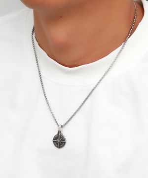 스몰 노스 스타 컴패스 BM257N1108 남자목걸이