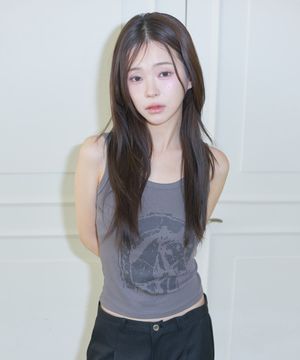 L22 DUSTY HORSE SLEEVELESS(CHARCOAL)